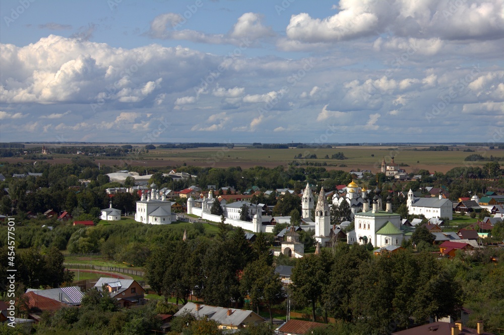 Obraz premium Aerial photographs of the ancient city of Suzdal in Russia.