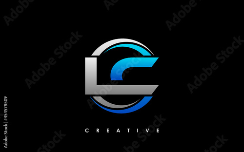 LC Letter Initial Logo Design Template Vector Illustration