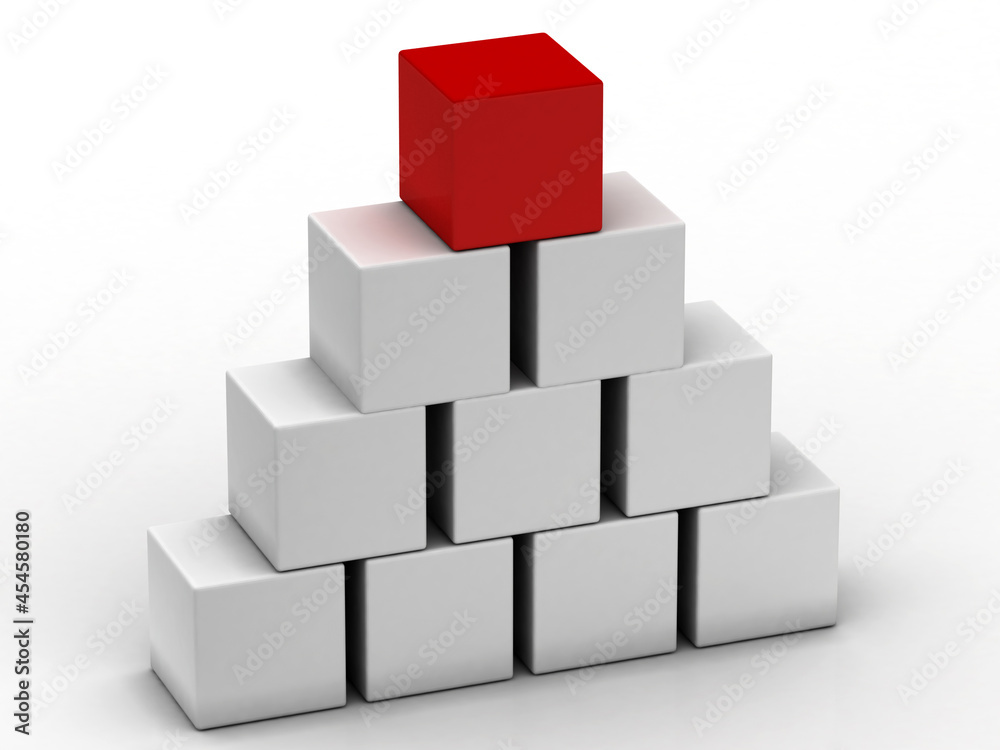 square block no. 1- 3d rendering square block no. 1- 3d rendering