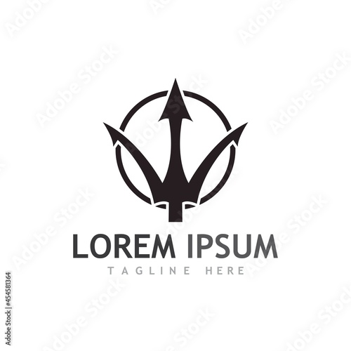 Trident Logo Template vector icon
