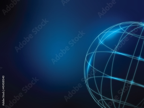 2D illustration Web against glowing technological background  © uthradamgraphics