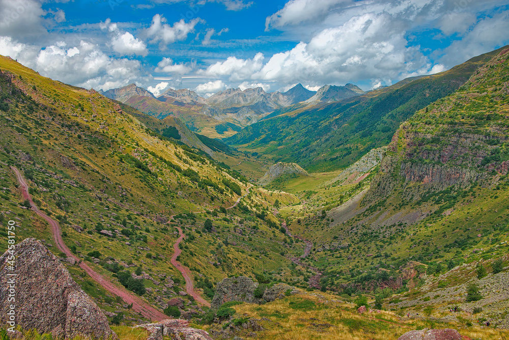 Mountain landscape in the Natural Park of the Western Valleys. Aragon Mountain landscape in the Natural Park of the Western Valleys. Aragon