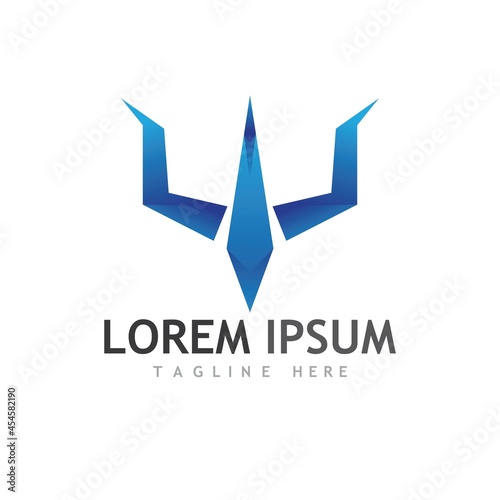 Free Download Trident Logo Template vector icon - GFXLoad
