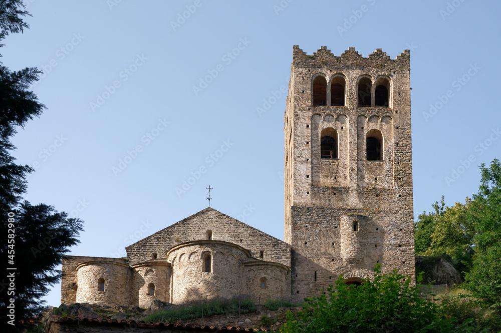 The abbey Saint-Martin du Canigou was founded by monks of the Benedictine order in the 10th century