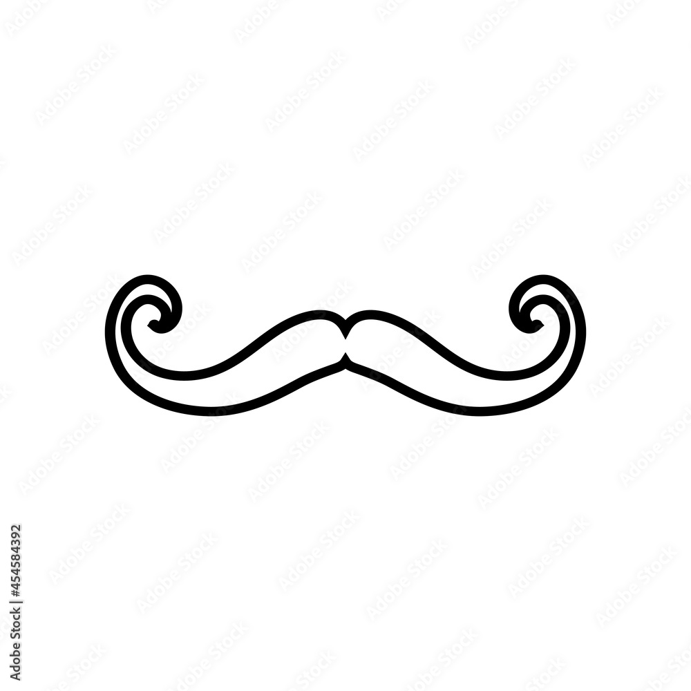 Mustache vector icon. Barbershop illustration sign. haircut symbol or logo.
Mustache vector icon. Barbershop illustration sign. haircut symbol or logo.