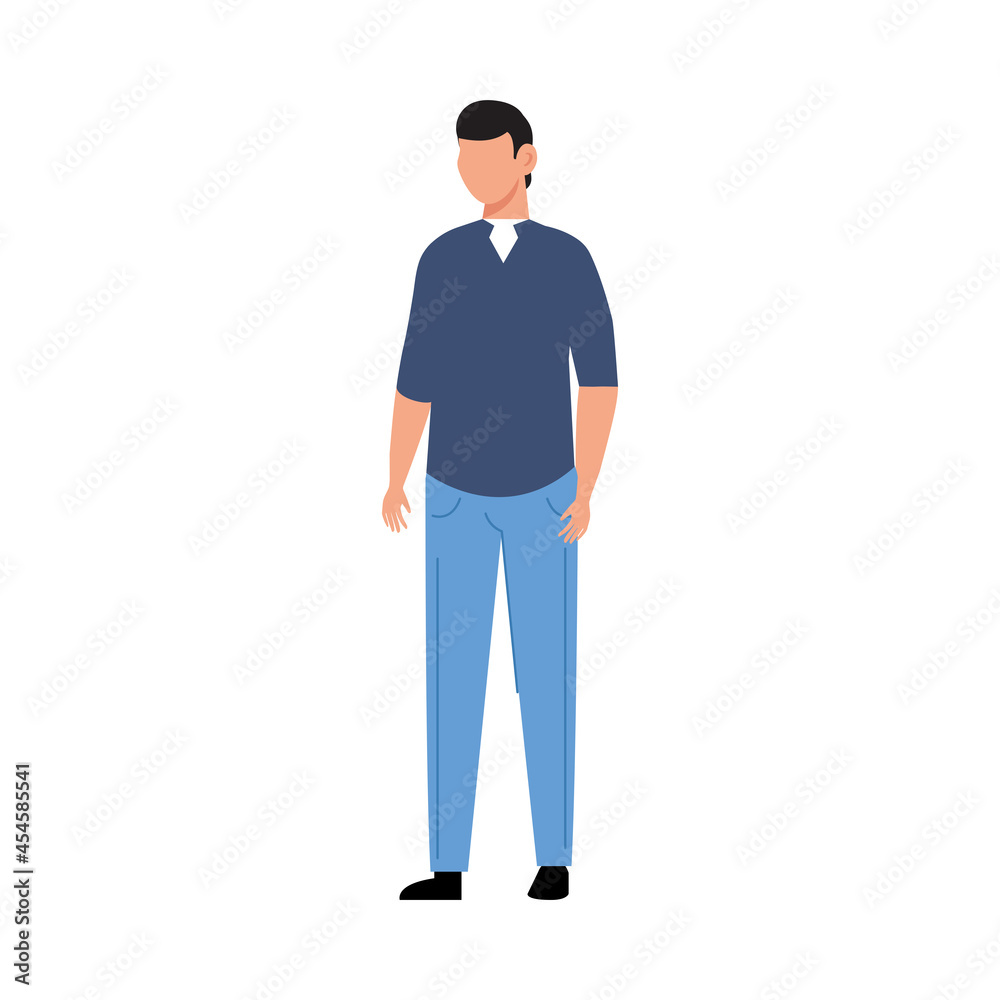 Isolated man avatar