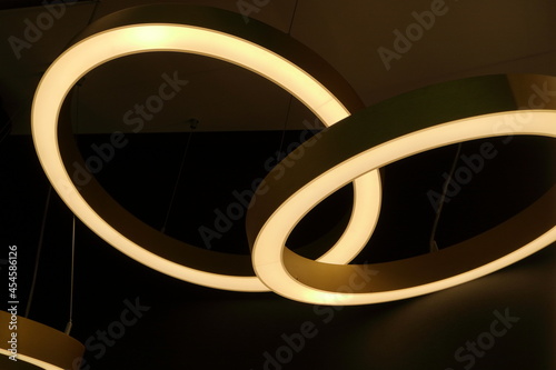 A picture of a modern interior lamp.