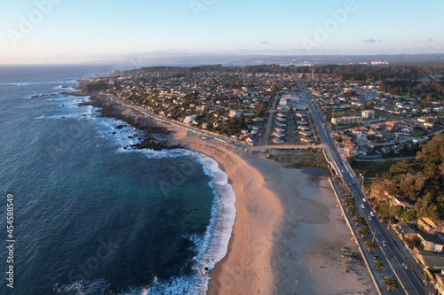 aerial view of beach © viktor