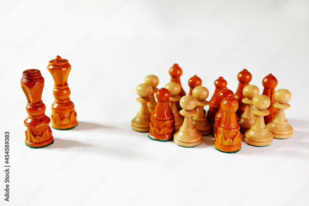 Schach Schachfiguren stark und schwach