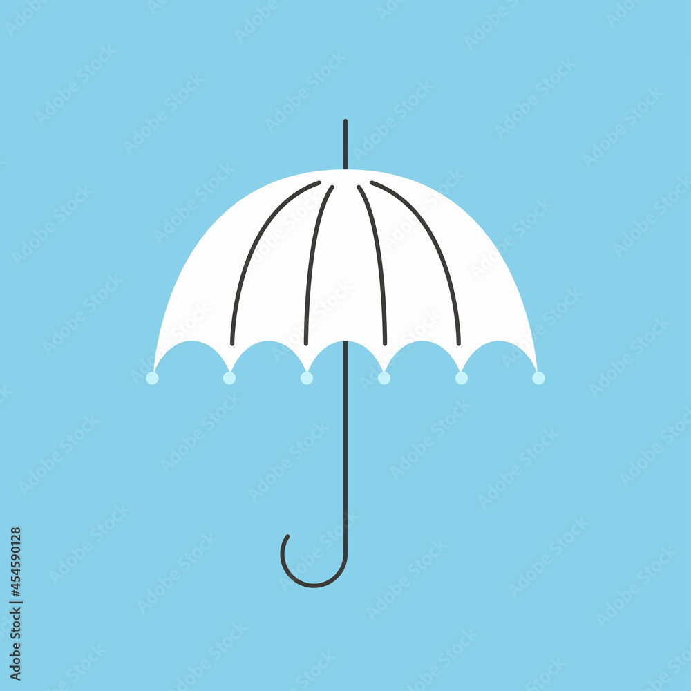 Umbrella logo design. Umbrella vector on white background.