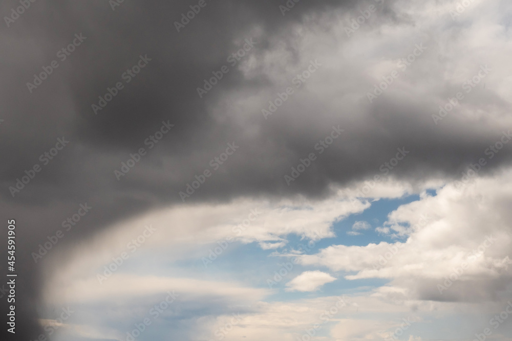 Dramatic cloudy sky. Nature background