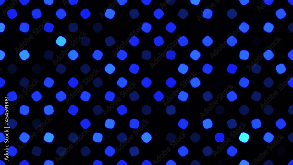 Blue and light blue neon lights shining randomly. 4K abstract sparkle square background. Blue and light blue neon lights shining randomly. 4K abstract sparkle square background.