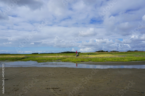 Blick auf die Dünenlandschaft am Sonderstrand auf Römö in Dänemark photo