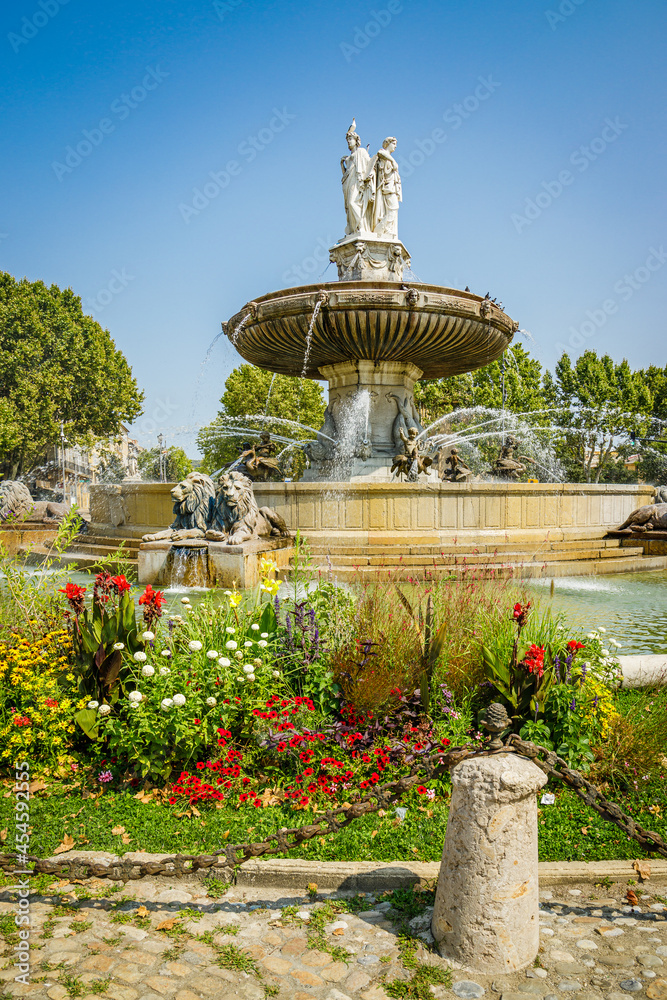 Fontaine de la Rotonde on the Cours Mirabeau in the centre of Aix-en-Provence