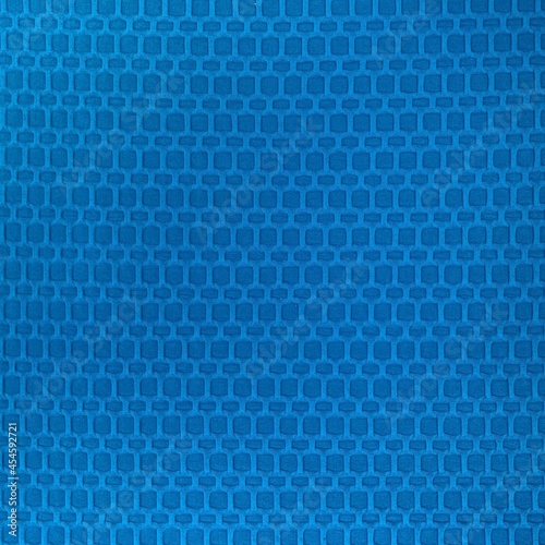 Blue Knitted Fabric Texture With Honeycomb Design