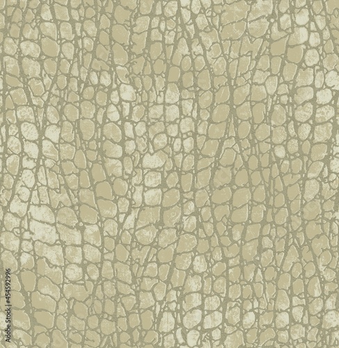 Khaki Faux Croc Skin Wallpaper Texture