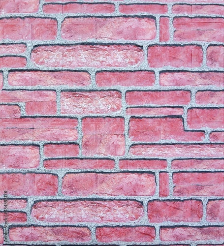 Red Faux Brick 3D Wall Panel Texture
