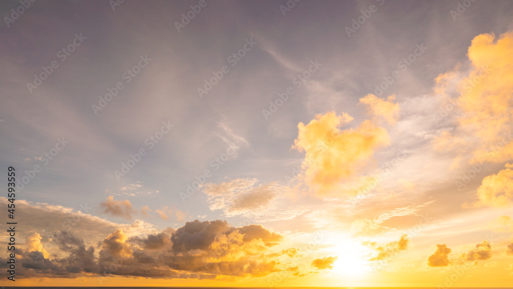 Fototapeta premium Sunset over the sea. Nature and travel concept