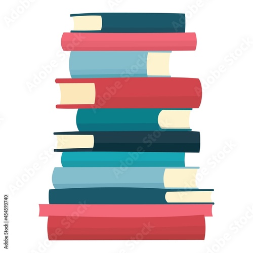 Home book literature icon cartoon vector. Study library