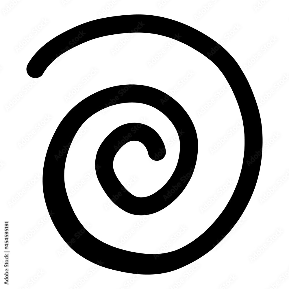 Spiral line icon outline hand drawn vector. Swirl whirlpool Spiral line icon outline hand drawn vector. Swirl whirlpool