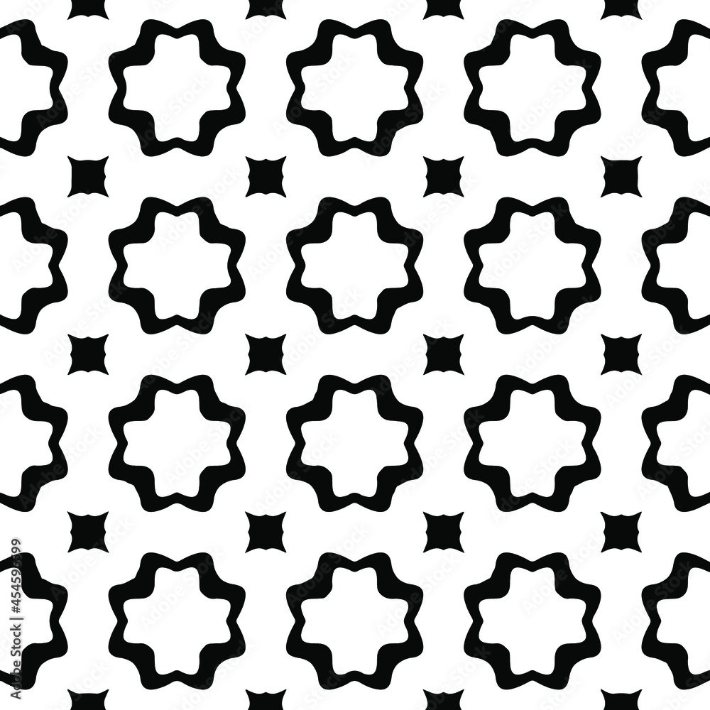 eamless vector pattern in geometric ornamental style. Black and white pattern. eamless vector pattern in geometric ornamental style. Black and white pattern.