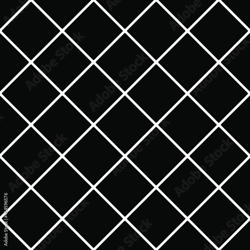 eamless vector pattern in geometric ornamental style. Black and white pattern.