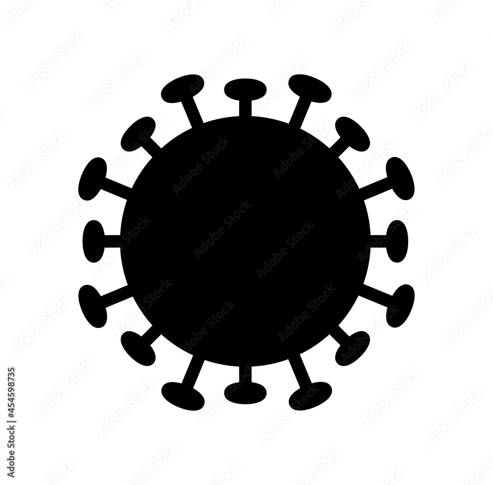 Coronavirus cell icon. Simple vector covid illustration. Bacteria cell vector icon. Coronavirus cell icon. Simple vector covid illustration. Bacteria cell vector icon.