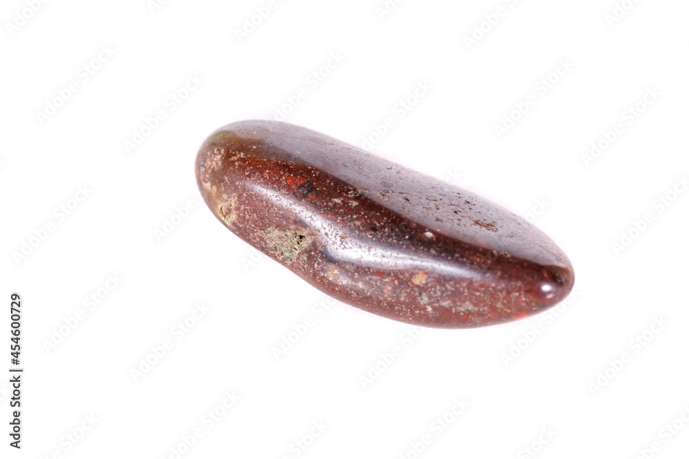 Macro mineral stone jasper on a white background Macro mineral stone jasper on a white background