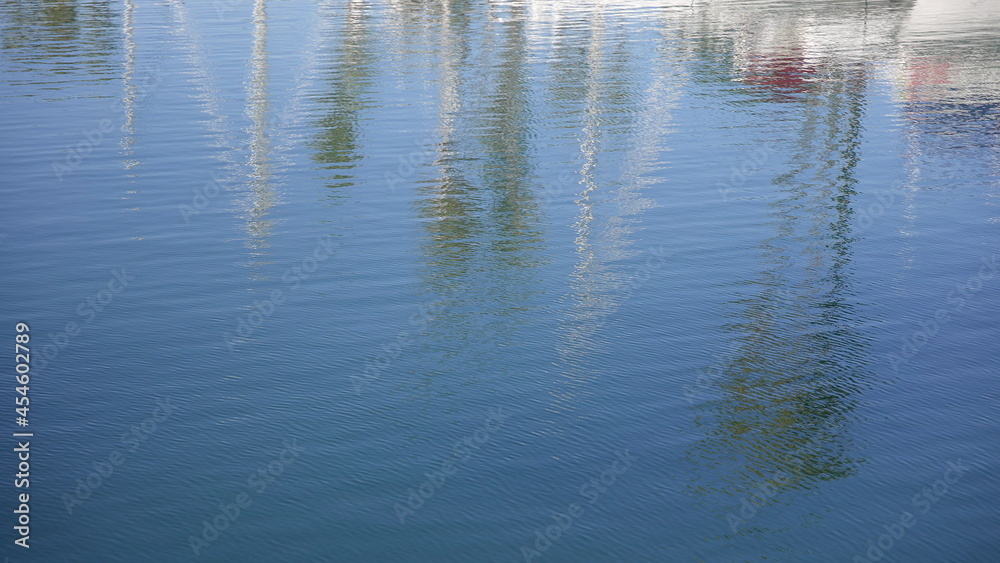 Close up of disturbed blue ocean water surface. Close up of disturbed blue ocean water surface.