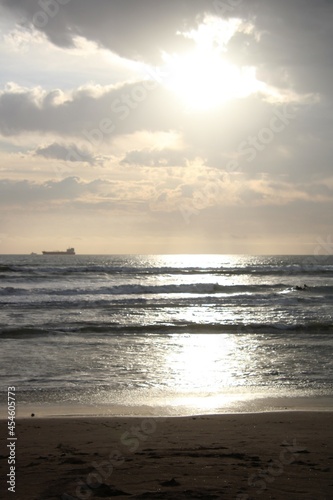 sunset on the beach