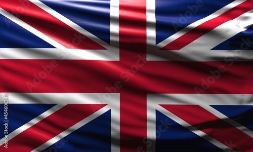 3d united kingdom uk flag background british national symbol waved in the wind world flags concept