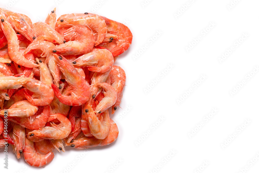 Shrimps background texture. A lot of shrimps. Cooked shrimps. Shrimps background texture. A lot of shrimps. Cooked shrimps.