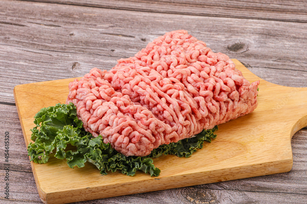 Raw pork minced meat for cooking Raw pork minced meat for cooking