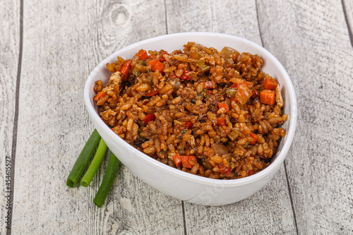 Asian style Fried rice with vegetables