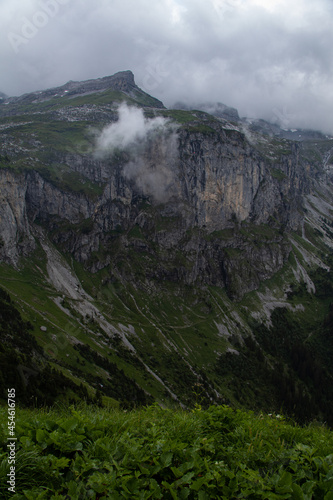 Amazing Landscape in the hearth of Switzerland. Epic scenery with the clouds and fog. Wonderful sunrays through the clouds and later an amazing sunset and sunrise. Perfect roadtrip through Switzerland