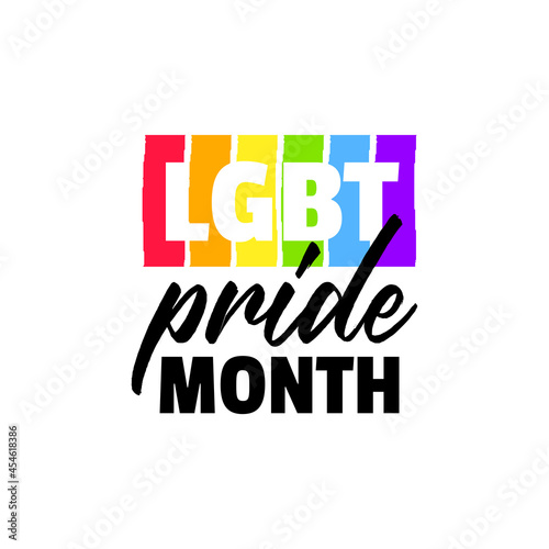 LGBTQ related symbol in rainbow colors. Gay pride.