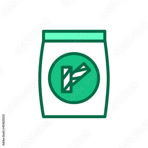 Organic whole grain pasta line icon. Outline pictogram for web page.