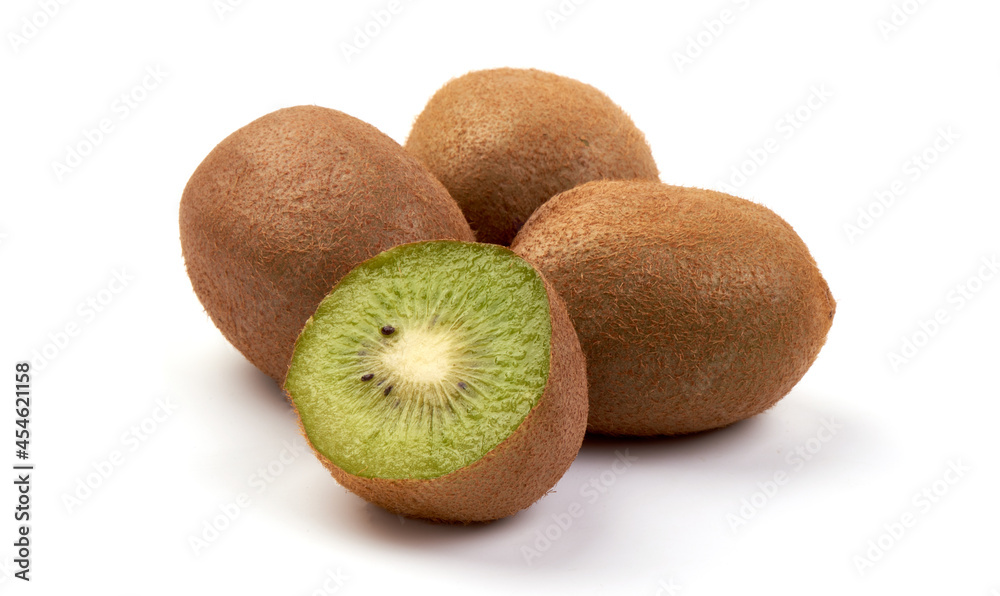 Juicy kiwi fruit, isolated on white background. Juicy kiwi fruit, isolated on white background.