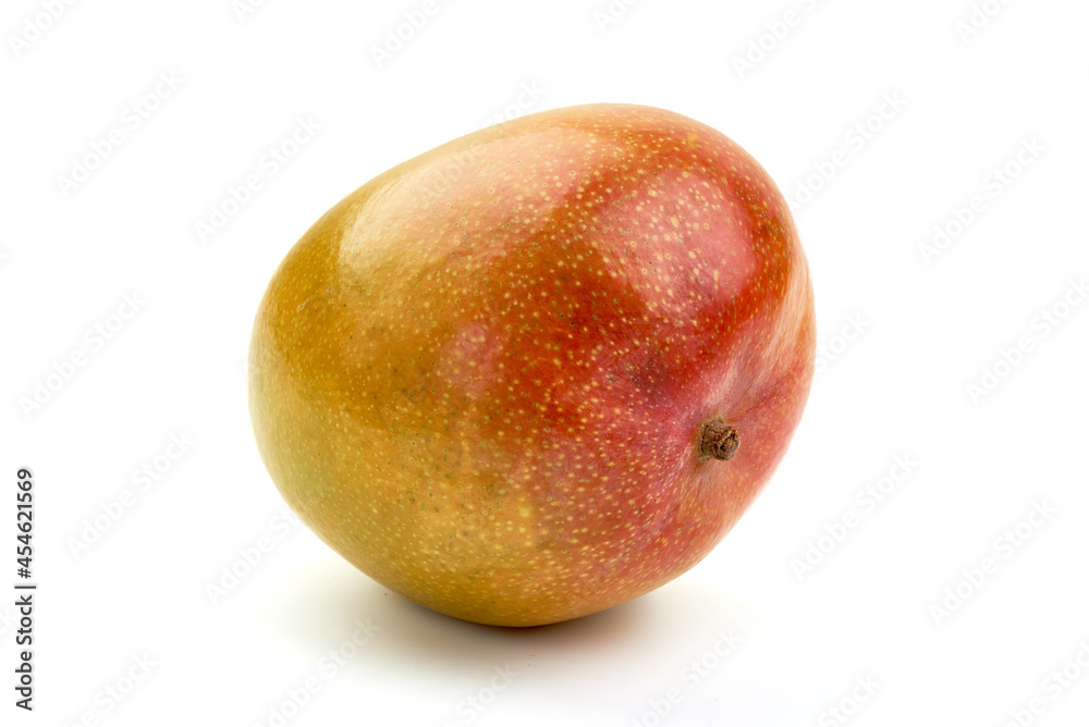 Juicy ripe Mango fruit, close-up, isolated on white background. Juicy ripe Mango fruit, close-up, isolated on white background.