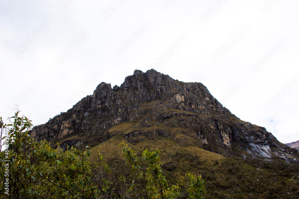 mountain landscape with blue sky