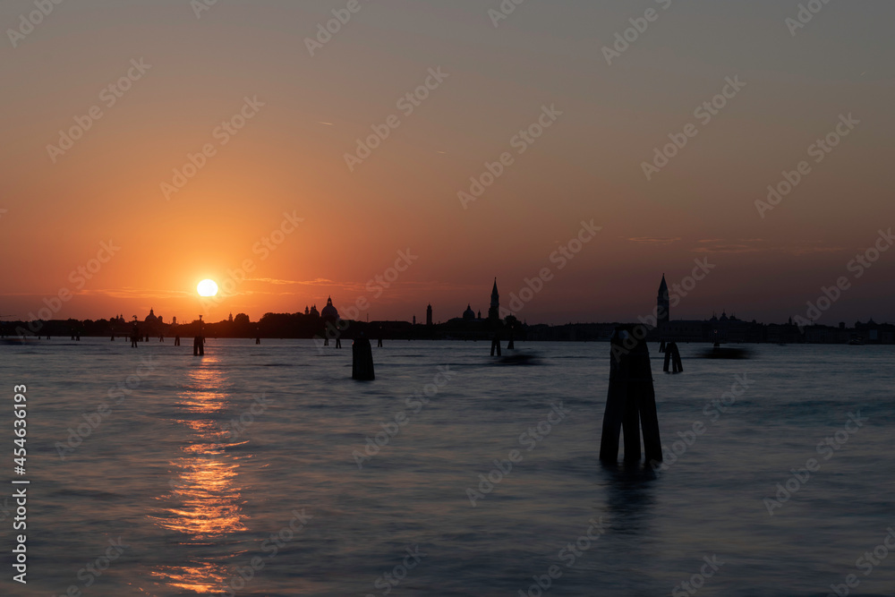 Sunset on the Lagoon in Venice