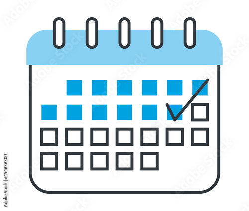 blue calendar reminder