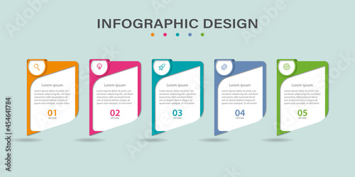 Modern info graphic business template and data 