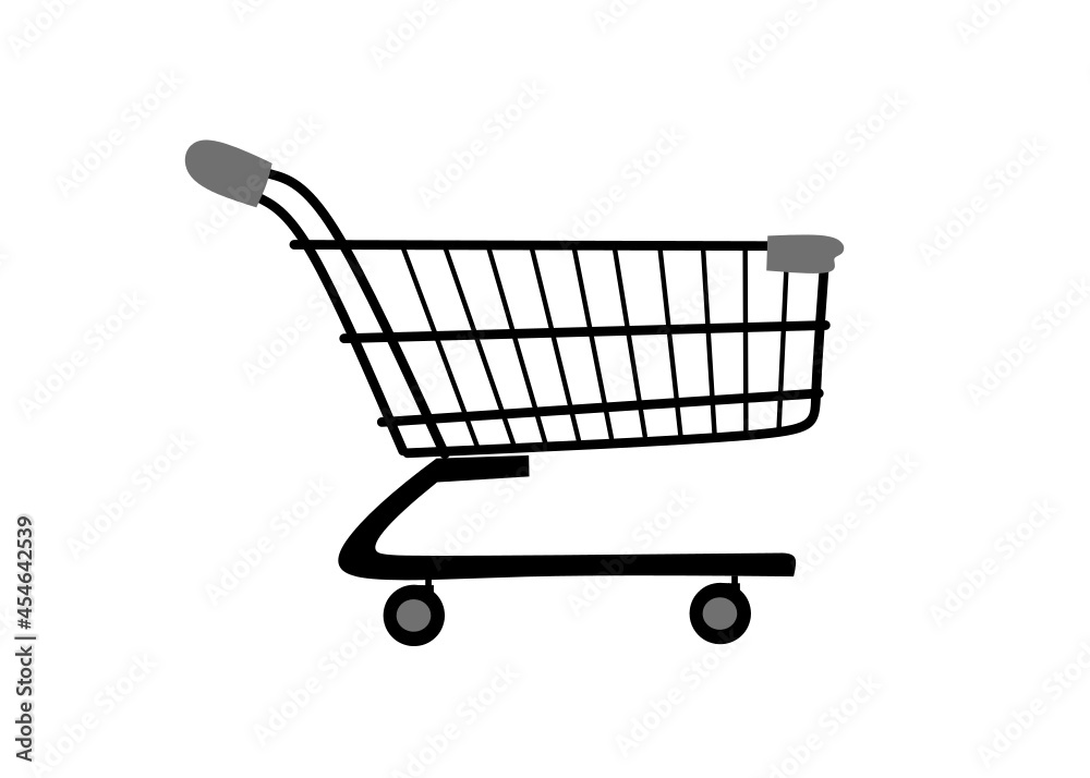 shopping cart isolated on white shopping cart isolated on white