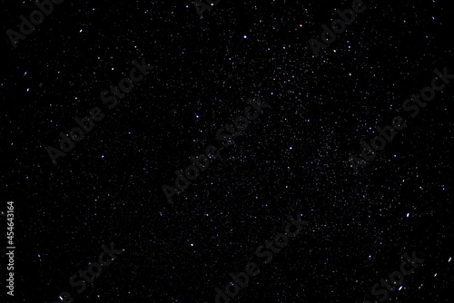 Starry sky background with bright stars in dark night sky