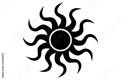 illustration of tribal art for tattoos