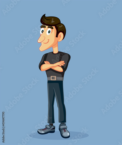 Mid Age Adult Man Standing with Arms Crossed