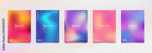 gradation background set, suitable for background, poster, wallpaper, cellphone screen, banner and others