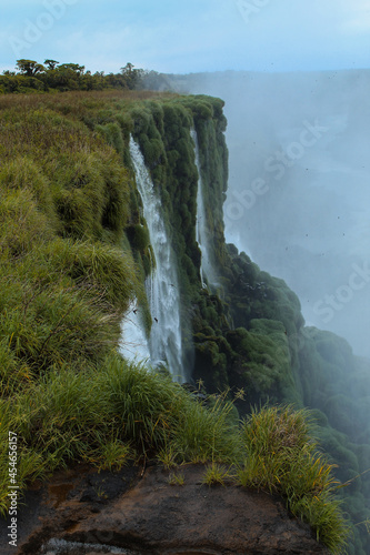 waterfall in the mountains