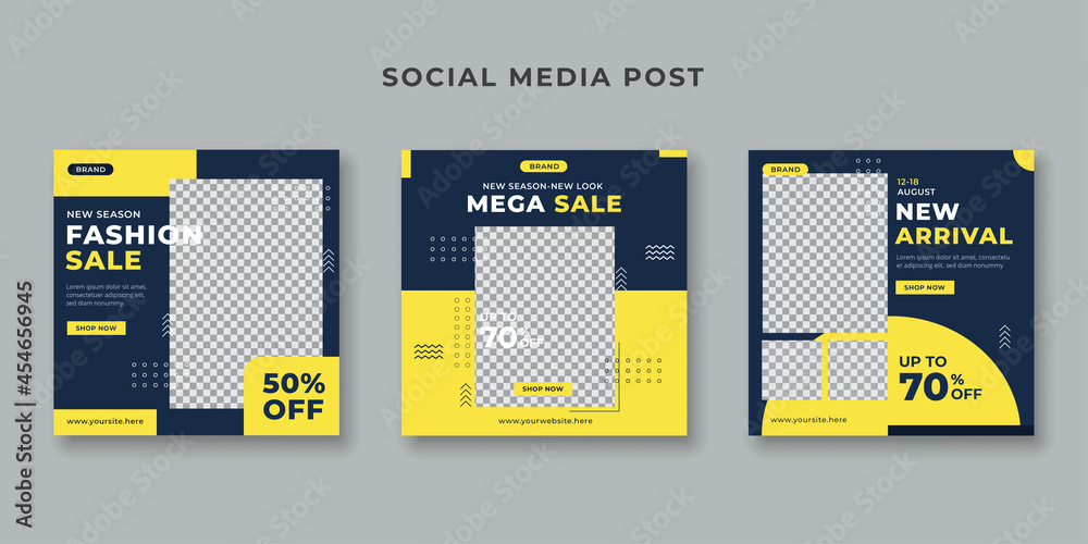 Fashion store social media post template Fashion store social media post template